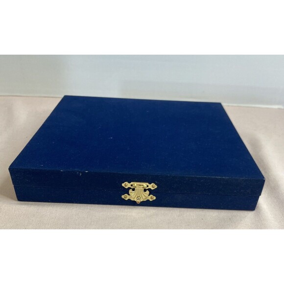 Vtg  Stainless Steel Soup Spoons &  Chopsticks Velvet Case Set of 10 Each - Picture 6 of 11